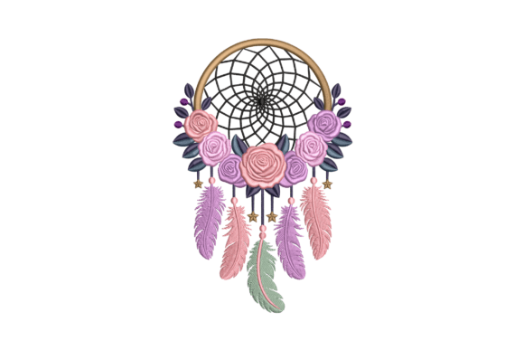 Floral Dreamcatcher: A Boho Embroidery Pick for Craft Fairs