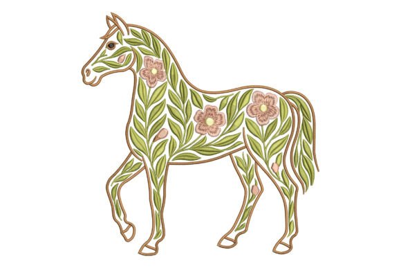 Floral Horse Outline with Flowers: A Seasonal Embroidery Review