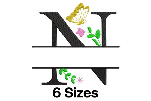 Floral Split Letter N: A Designer’s Review for Business Embroidery Use