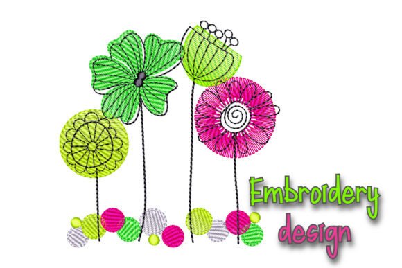 Flower Embroidery Design for Etsy & Small Shop Sellers