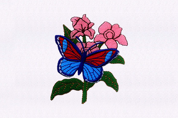 Flowers Butterfly: A Seasonal Embroidery Design for Holiday Charm