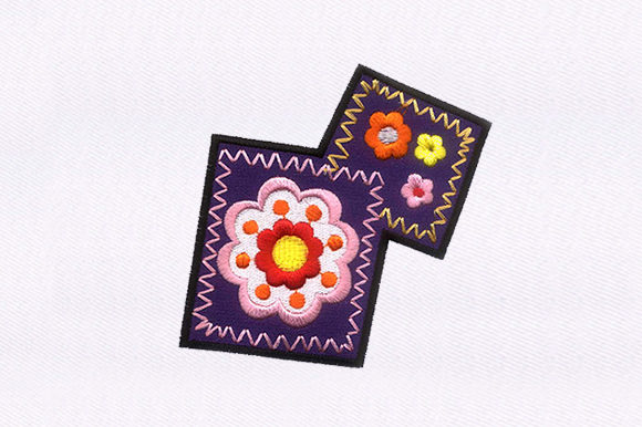 Flowers in Squares: A Craft Fair-Ready Embroidery Design