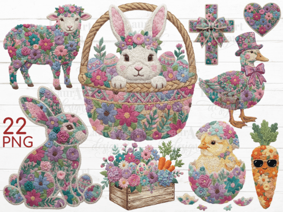 h1Faux Embroidery Floral Easter Clipart Review for Real Embroidery Projects/h1