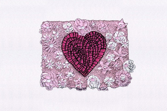 Heart and Flowers Embroidery Design Review for Small Business Merch