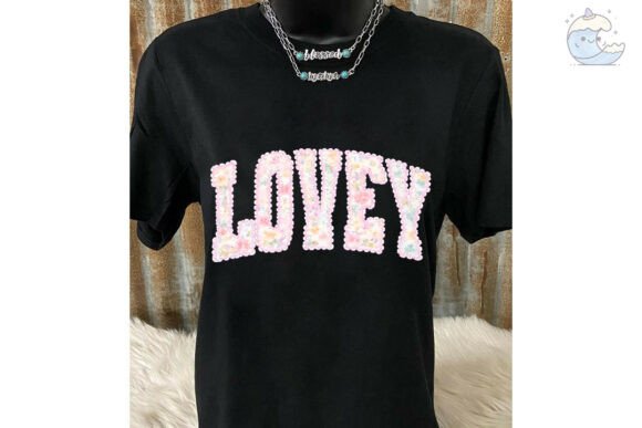Lovey Floral Faux Embroidery PNG Design Review