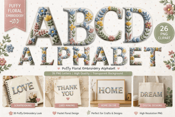 Puffy Floral Embroidery Alphabet: A Designer’s Honest Review