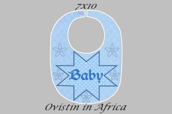 Star Flowers Adorable Baby Bib Small: A Seasonal Embroidery Gem